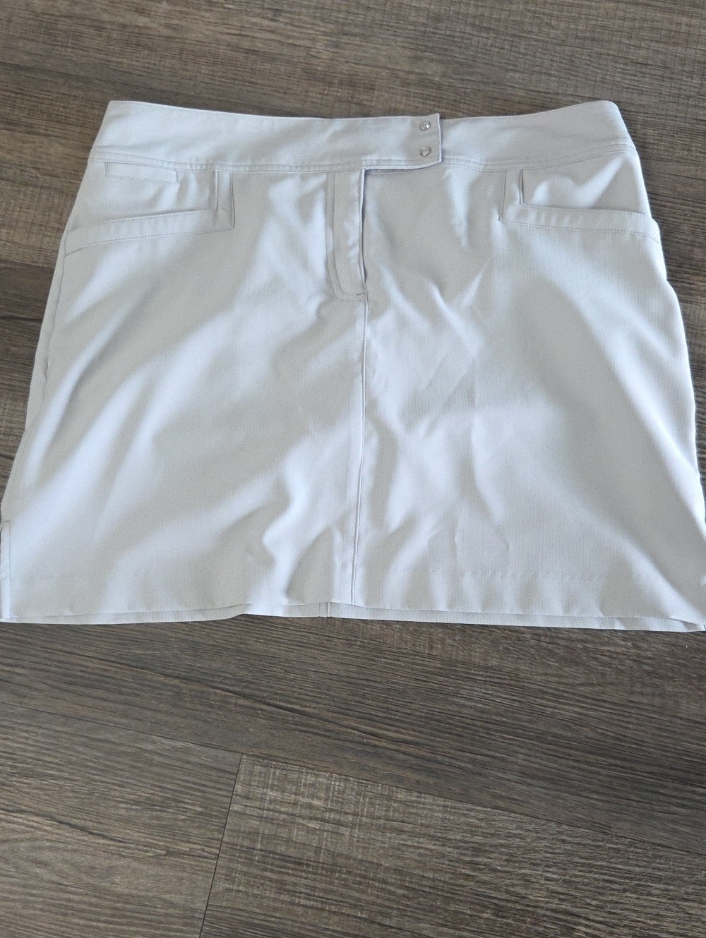 Izod Grey Golf Skort with Snap Waist